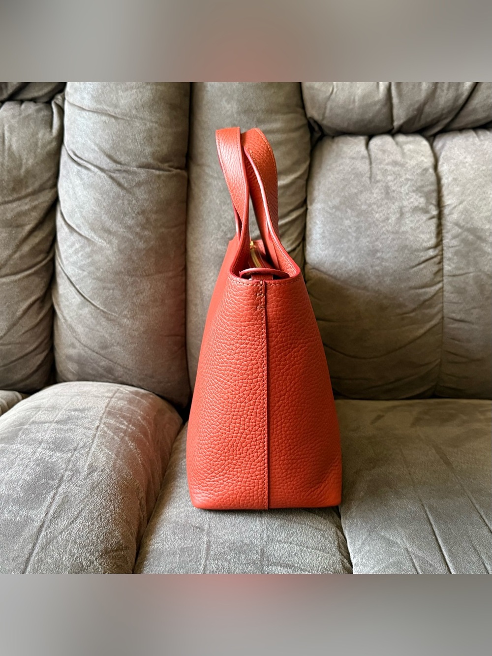 NWOT Handpainted Cuyana Small System Zipper Tote in Rioja + System Zip Pouch - Picture 5 of 16